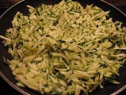 grated courgette
