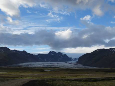 epic sky and glacier